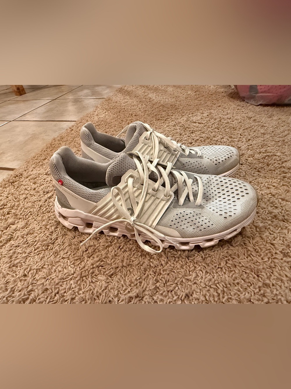 On Running Women's Athletic Sneakers - Light Gray/White